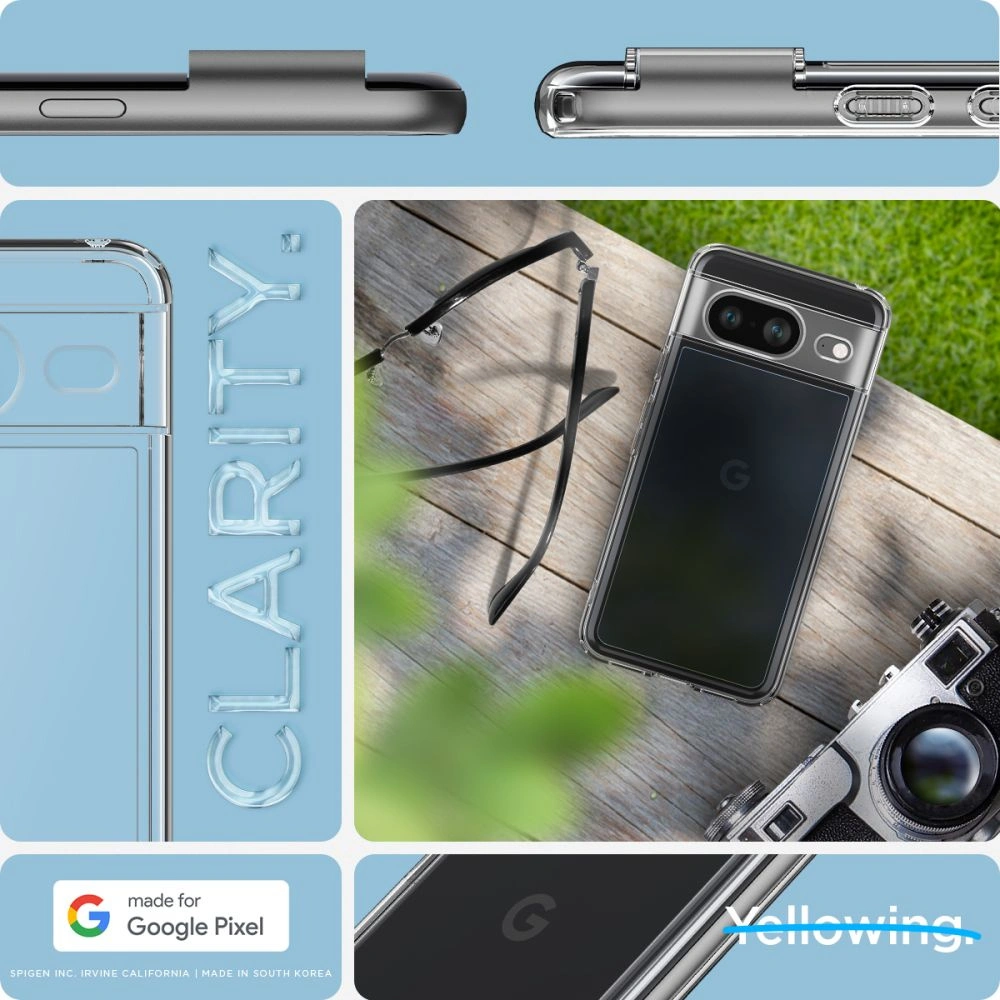 Hurtownia GSM - Case Spigen Ultra Hybrid Google Pixel 8 Crystal Clear - SPN3140 - {ean13} - Hurt