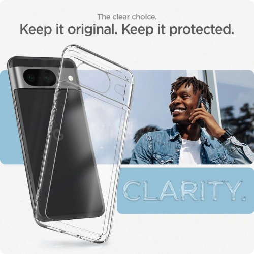 Etui Spigen Ultra Hybrid Google Pixel 8 Crystal Clear