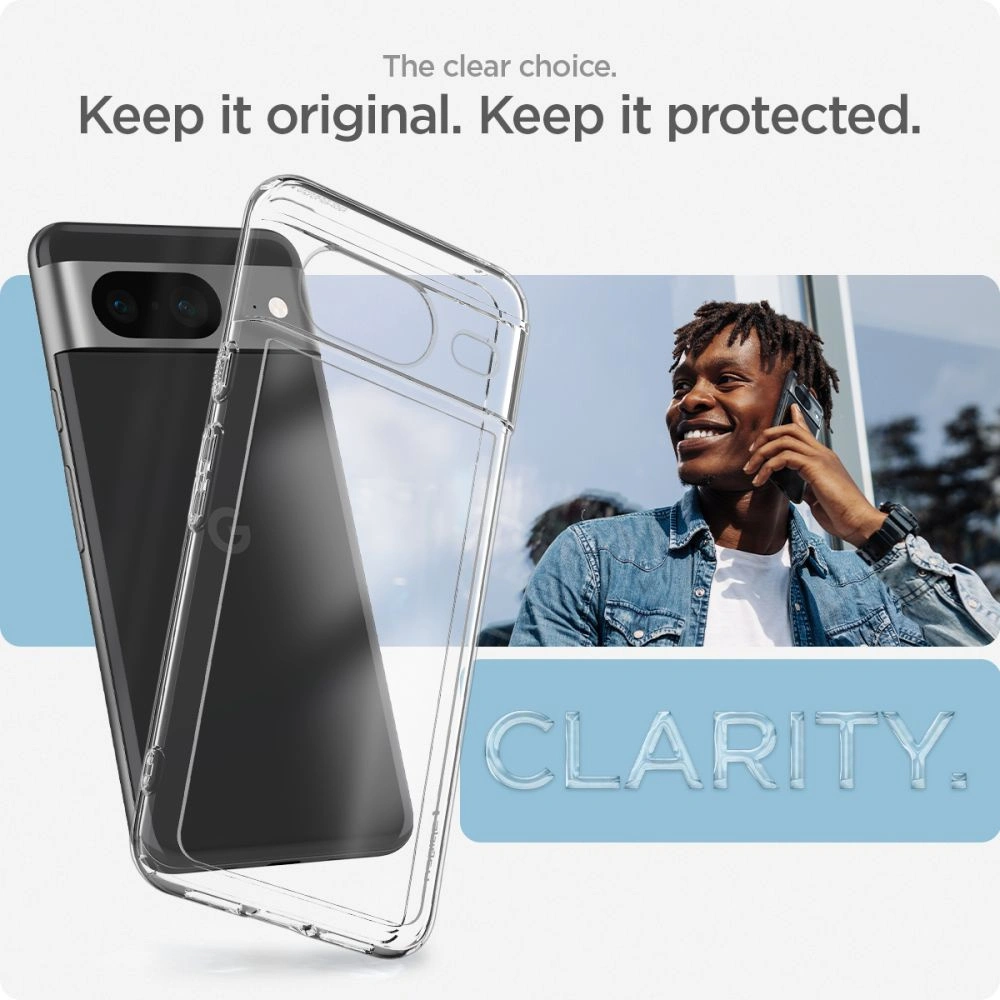 Hurtownia GSM - Case Spigen Ultra Hybrid Google Pixel 8 Crystal Clear - SPN3140 - {ean13} - Hurt