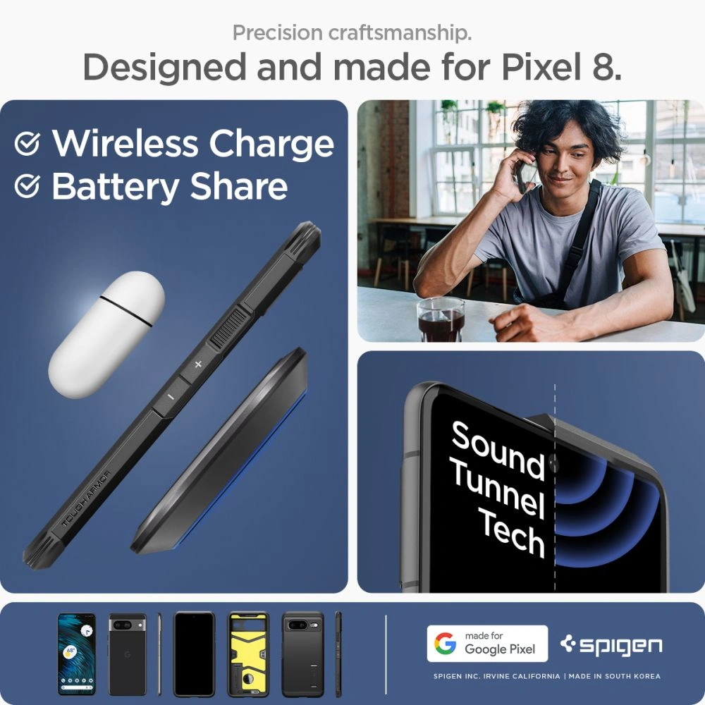 Hurtownia GSM - Case Spigen Tough Armor Google Pixel 8 Schwarz - SPN3141 - {ean13} - Hurt