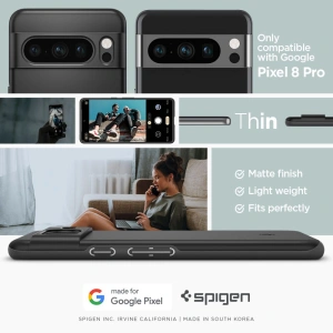 Hurtownia GSM - Etui Spigen Thin Fit Google Pixel 8 Pro Fekete - SPN3142 - {ean13} - Hurt