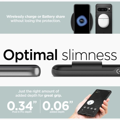 Etui Spigen Thin Fit Google Pixel 8 Pro Black