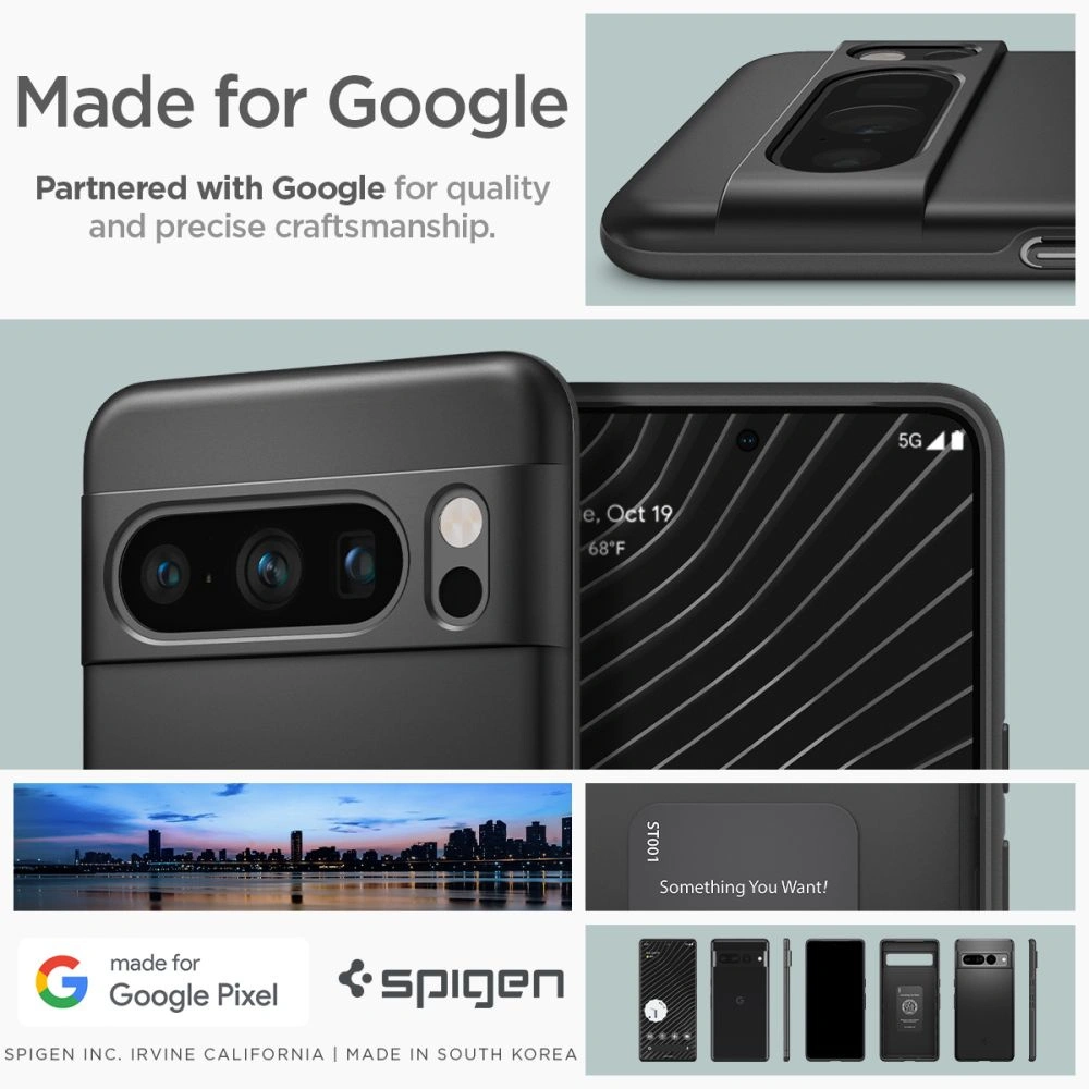 Hurtownia GSM - Etui Spigen Thin Fit Google Pixel 8 Pro Negru - SPN3142 - {ean13} - Hurt