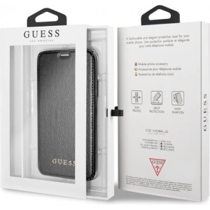 Hurtownia GSM - Case Guess GUFLBKI65IGLTBK Apple iPhone XS Max schwarz/czarny Buch Iridescent - GUE002BLK - {ean13} - Hurt
