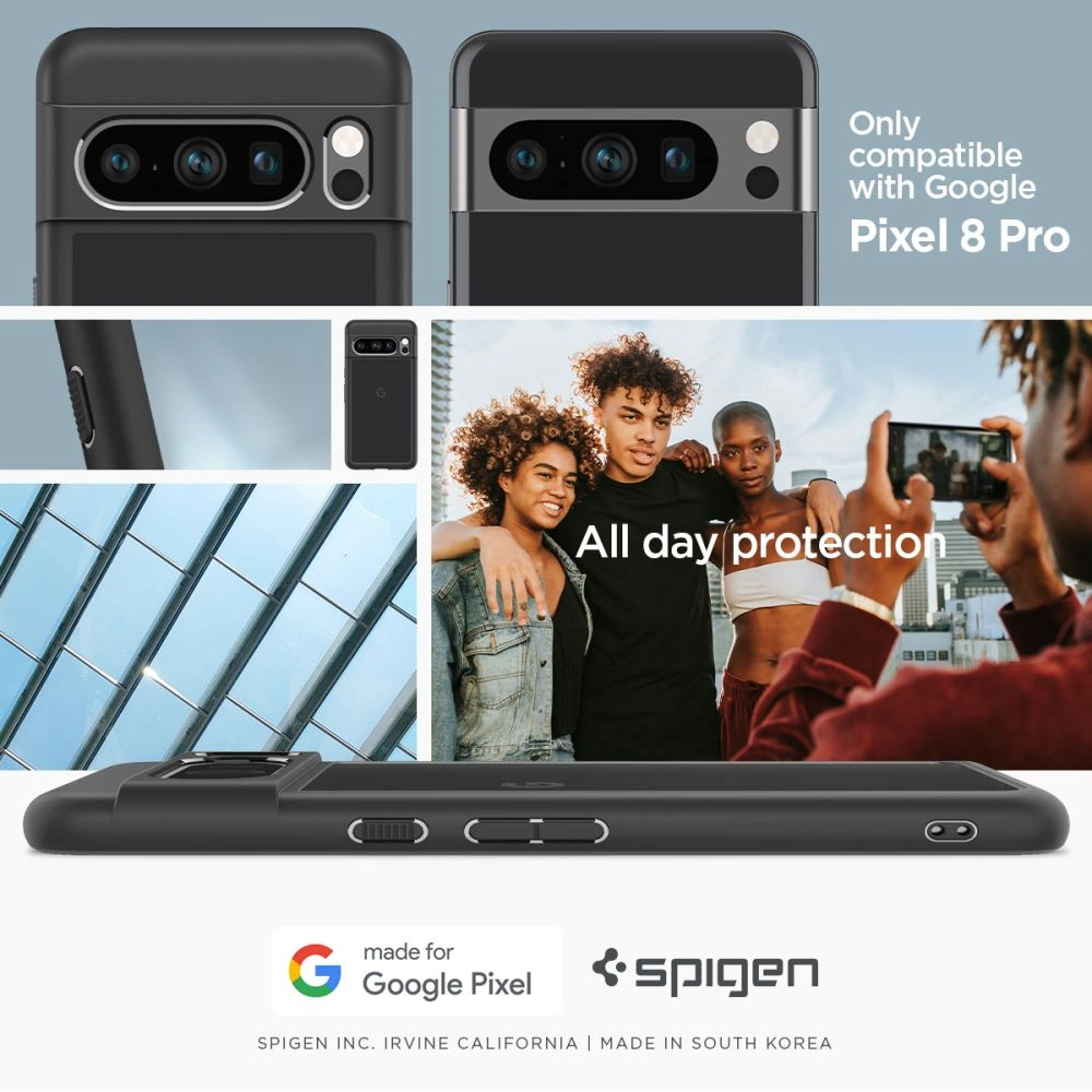 Hurtownia GSM - Etui Spigen Ultra Hybrid Google Pixel 8 Pro Matt Fekete - SPN3143 - {ean13} - Hurt