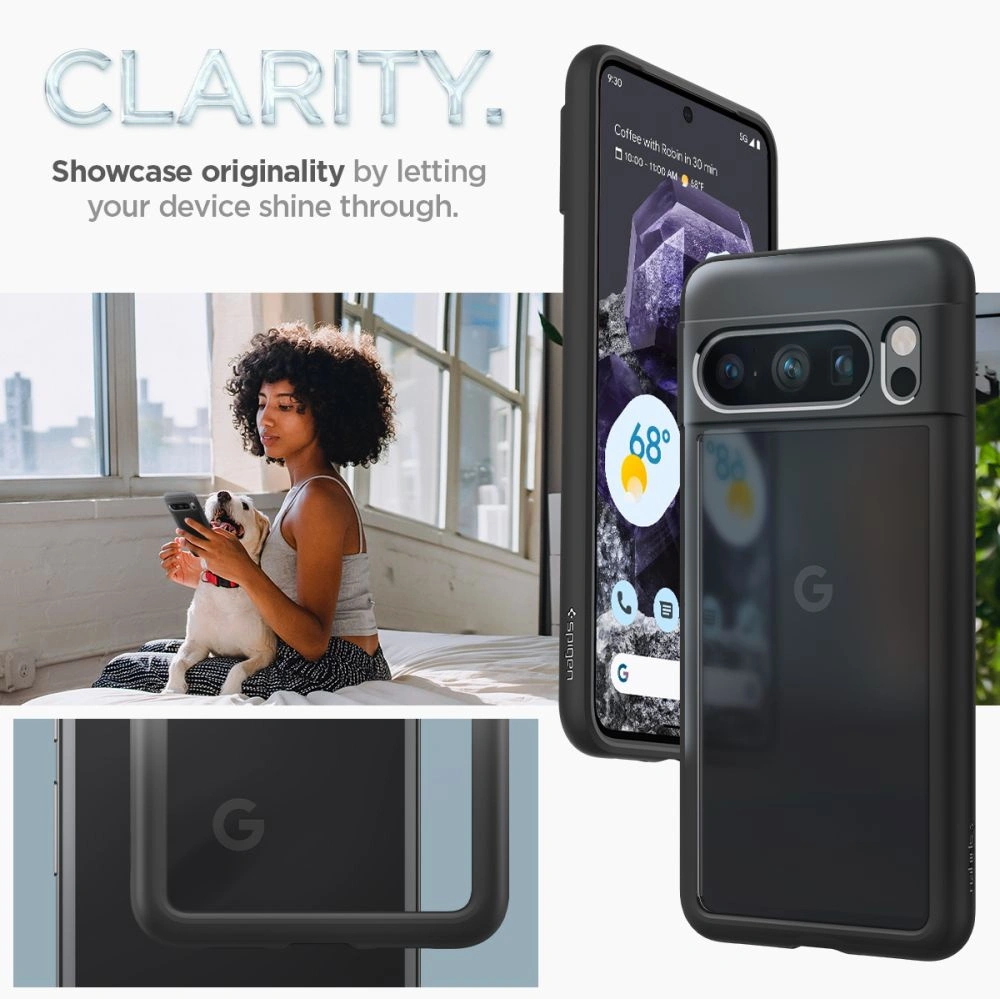 Hurtownia GSM - Etui Spigen Ultra Hybrid Google Pixel 8 Pro Matt Fekete - SPN3143 - {ean13} - Hurt