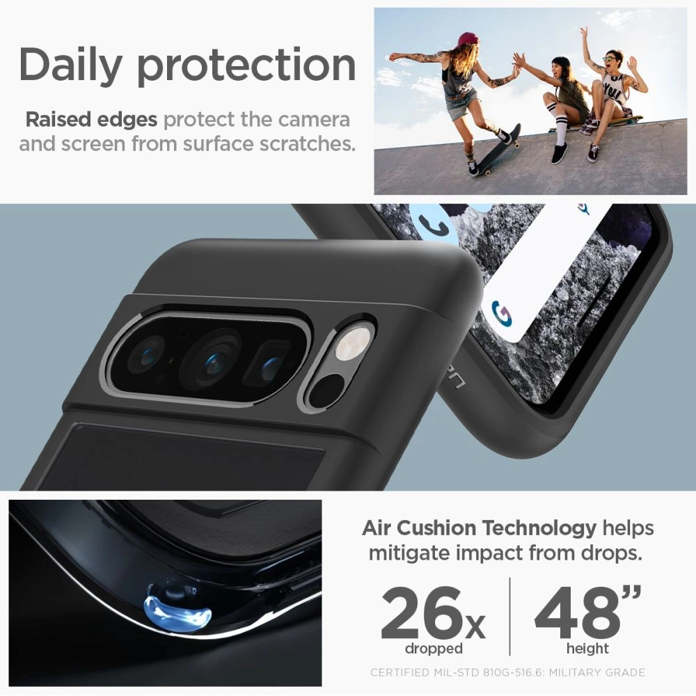 Hurtownia GSM - Etui Spigen Ultra Hybrid Google Pixel 8 Pro Matt Fekete - SPN3143 - {ean13} - Hurt