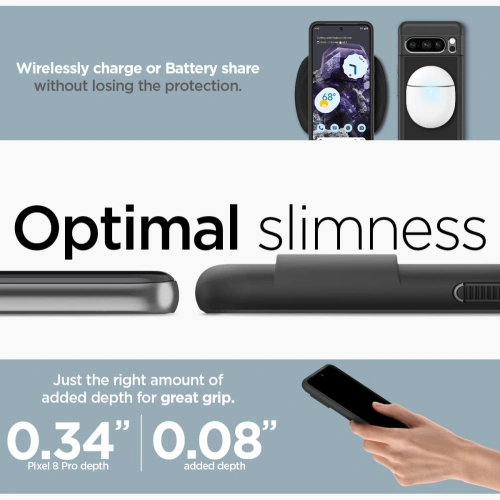 Etui Spigen Ultra Hybrid Google Pixel 8 Pro Matte Black