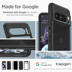 Hurtownia GSM - Etui Spigen Ultra Hybrid Google Pixel 8 Pro Matt Fekete - SPN3143 - {ean13} - Hurt
