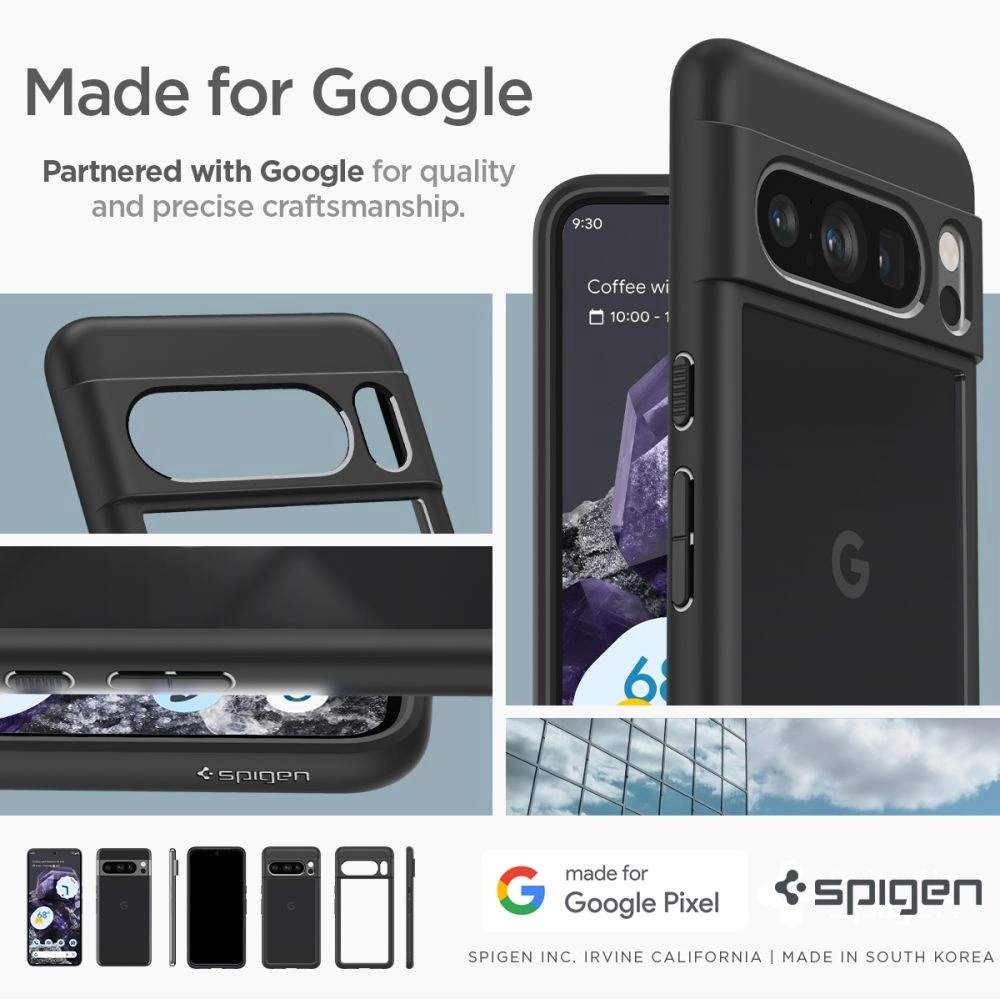 Hurtownia GSM - Etui Spigen Ultra Hybrid Google Pixel 8 Pro Matt Fekete - SPN3143 - {ean13} - Hurt