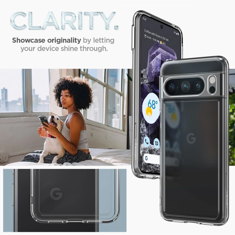 Hurtownia GSM - Case Spigen Ultra Hybrid Google Pixel 8 Pro Crystal Clear - SPN3144 - {ean13} - Hurt