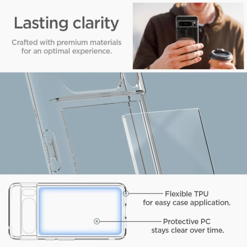 Etui Spigen Ultra Hybrid Google Pixel 8 Pro Crystal Clear