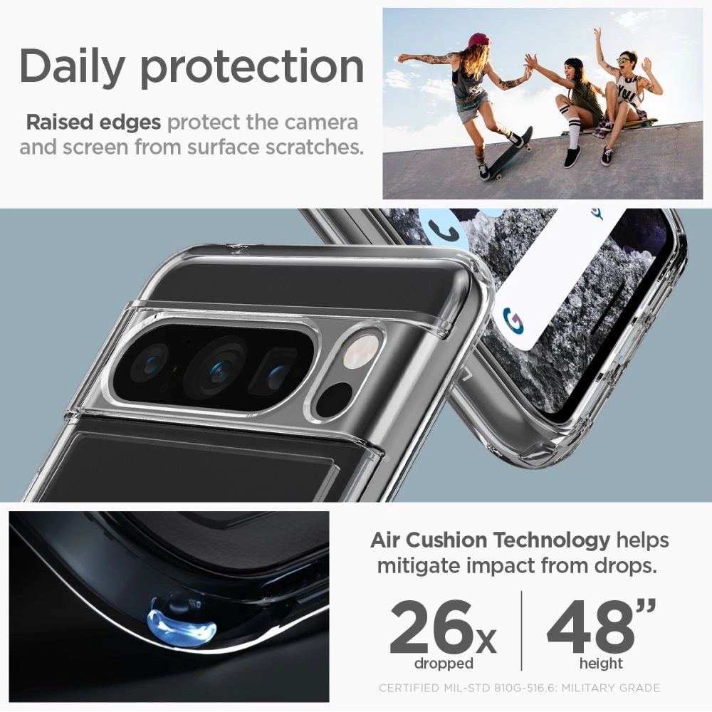Hurtownia GSM - Case Spigen Ultra Hybrid Google Pixel 8 Pro Crystal Clear - SPN3144 - {ean13} - Hurt