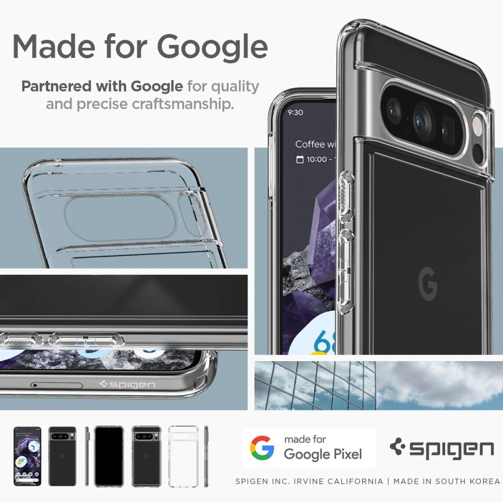 Hurtownia GSM - Case Spigen Ultra Hybrid Google Pixel 8 Pro Crystal Clear - SPN3144 - {ean13} - Hurt