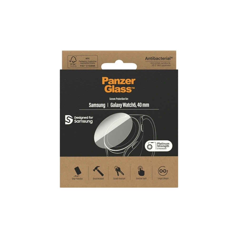 Hurtownia GSM - Szkło hartowane PanzerGlass Samsung Galaxy Watch6 40mm Screen Protection Antibacterial - PZG515 - {ean13} - Hurt