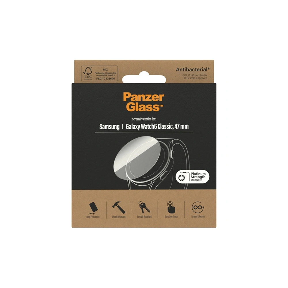 Hurtownia GSM - Szkło hartowane PanzerGlass Samsung Galaxy Watch6 Classic 47mm Screen Protection Antibacterial - PZG517 - {ean13} - Hurt