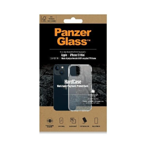 Etui PanzerGlass HardCase Apple iPhone 13 Mini Antibacterial Military grade przezroczyste