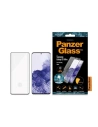 Sticlă securizată PanzerGlass Pro E2E Microfracture Samsung Galaxy S21 Ultra Compatibil cu carcase, anti-amprente, antibacteriană, neagră