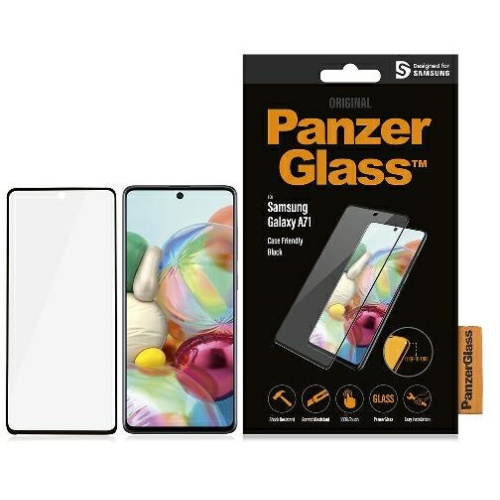 Hurtownia PanzerGlass - 5711724872129 - PZG520 - Szkło hartowane PanzerGlass Pro E2E Regular Samsung Galaxy A71 Case Friendly czarne - B2B homescreen