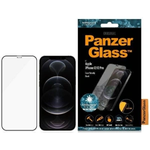 Hurtownia GSM - Tvrzené sklo PanzerGlass Pro E2E Super+ Apple iPhone 12 / 12 Pro Case Friendly AntiBacterial MicroFracture černé - PZG521 - {ean13} - Hurt
