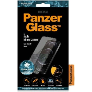 Hurtownia GSM - Tvrzené sklo PanzerGlass Pro E2E Super+ Apple iPhone 12 / 12 Pro Case Friendly AntiBacterial MicroFracture černé - PZG521 - {ean13} - Hurt
