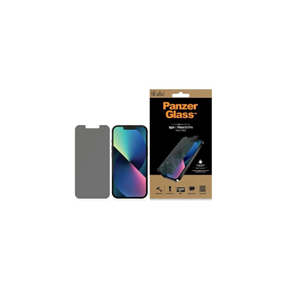 Hurtownia GSM - Gehärtetes Glas PanzerGlass Standard Super+ Apple iPhone 16e / 14 / 13 / 13 Pro Datenschutz Antibakteriell - PZG526 - {ean13} - Hurt