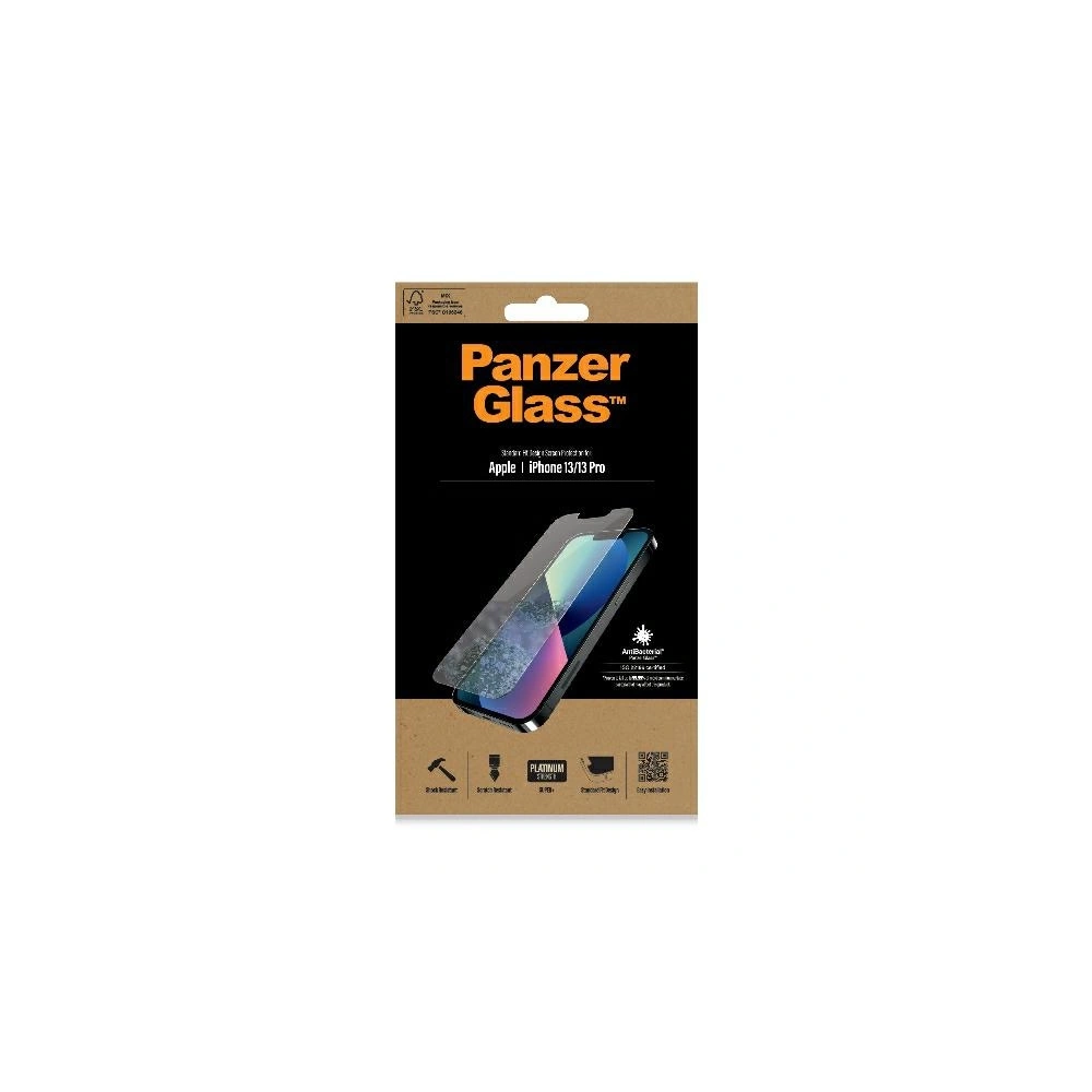 Hurtownia GSM - Gehärtetes Glas PanzerGlass Standard Super+ Apple iPhone 16e / 14 / 13 / 13 Pro Antibakteriell - PZG527 - {ean13} - Hurt