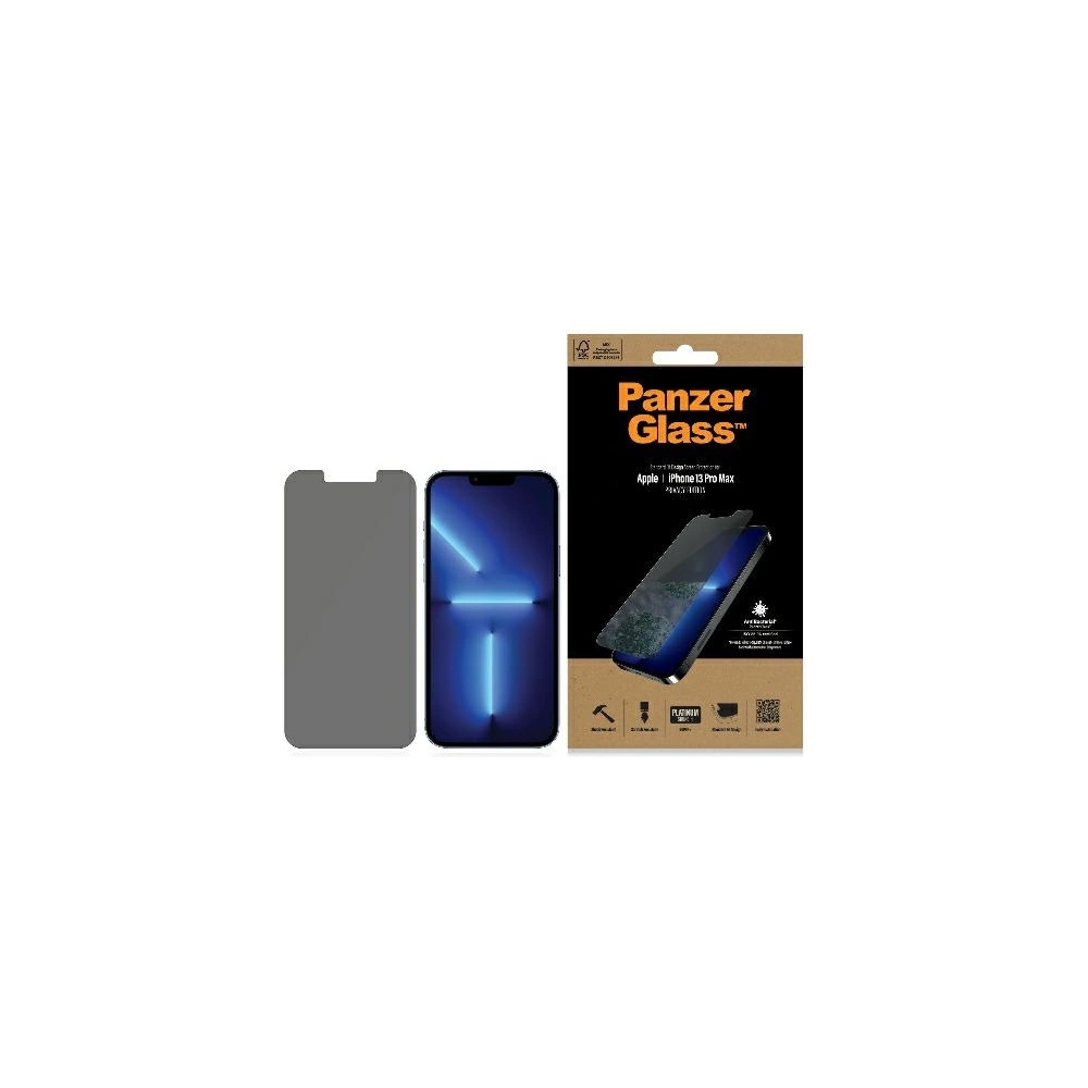 Hurtownia GSM - Sticlă călită PanzerGlass Standard Super+ Apple iPhone 13 Pro Max Privacy Antibacterial - PZG528 - {ean13} - Hurt
