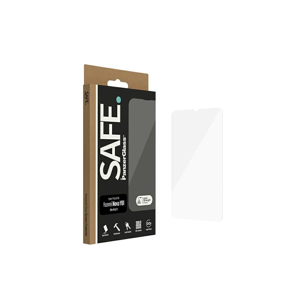 Hurtownia GSM - Tvrzené sklo SAFE od PanzerGlass Huawei Nova Y61 Ochranný sklo Ultra-Wide Fit - PZG533 - {ean13} - Hurt