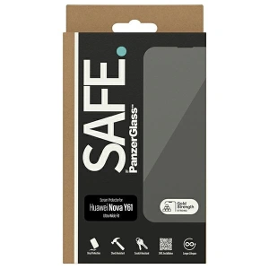 Hurtownia GSM - Tvrzené sklo SAFE od PanzerGlass Huawei Nova Y61 Ochranný sklo Ultra-Wide Fit - PZG533 - {ean13} - Hurt