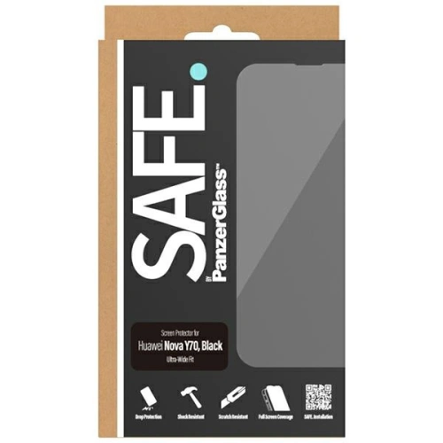 Szkło hartowane SAFE by PanzerGlass Huawei Nova Y70 / Y70 Plus / Y71 Screen Protector Glass czarne