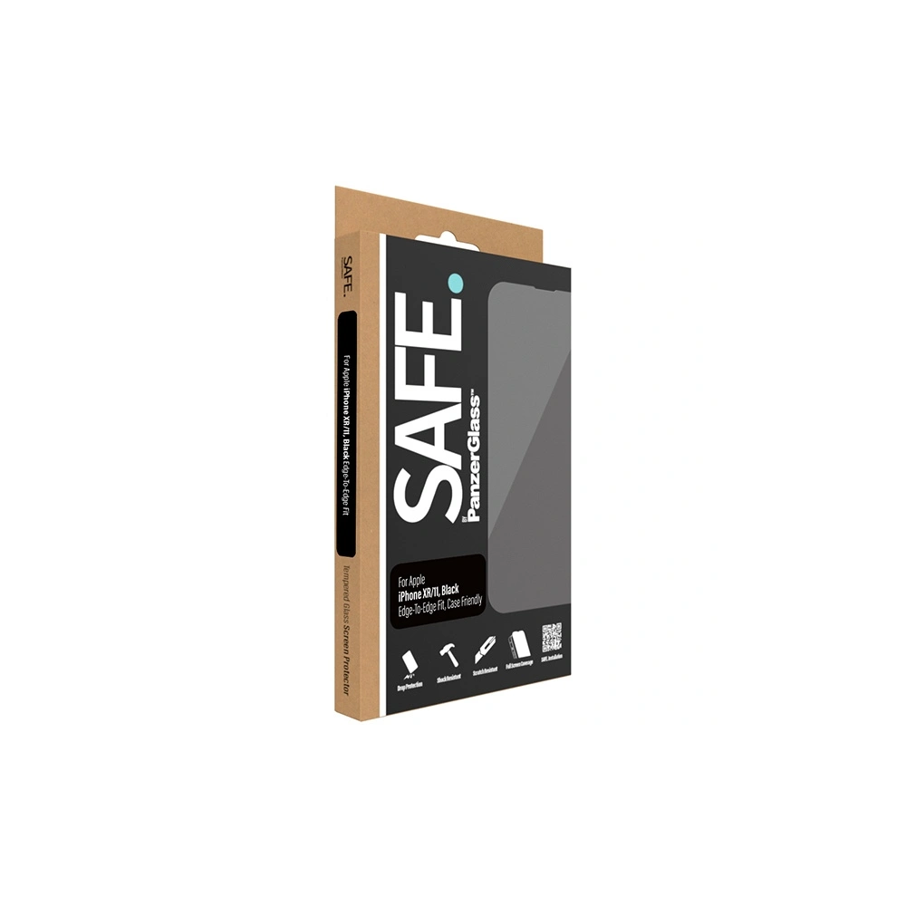 Hurtownia GSM - Securitate din sticlă SAFE de la PanzerGlass Apple iPhone XR / 11 Protecție pentru ecran Edge-to-Edge neagră - PZG535 - {ean13} - Hurt