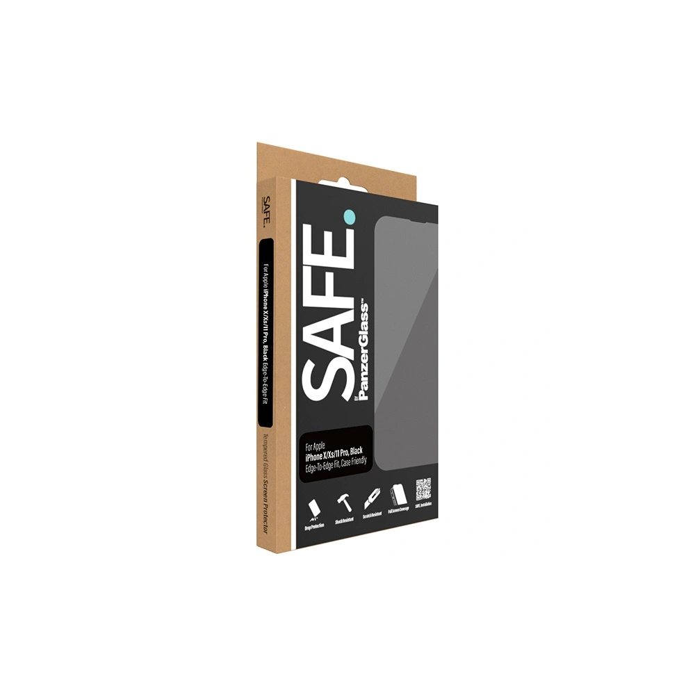 Hurtownia GSM - Hartglas SAFE von PanzerGlass Apple iPhone X / XS / 11 Pro Bildschirmschutz Edge-to-Edge schwarz - PZG536 - {ean13} - Hurt