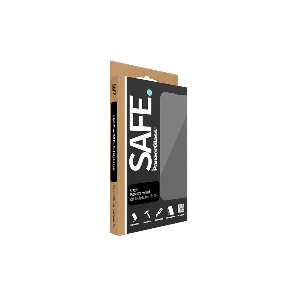 Hurtownia GSM - Szkło hartowane SAFE by PanzerGlass Apple iPhone 12 / 12 Pro Screen Protection Edge-to-Edge czarne - PZG537 - {ean13} - Hurt