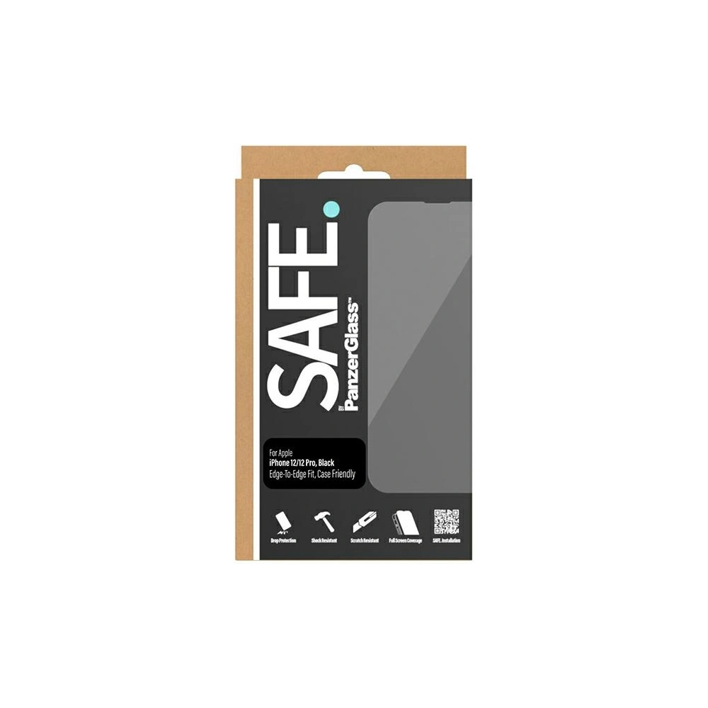 Hurtownia GSM - Szkło hartowane SAFE by PanzerGlass Apple iPhone 12 / 12 Pro Screen Protection Edge-to-Edge czarne - PZG537 - {ean13} - Hurt