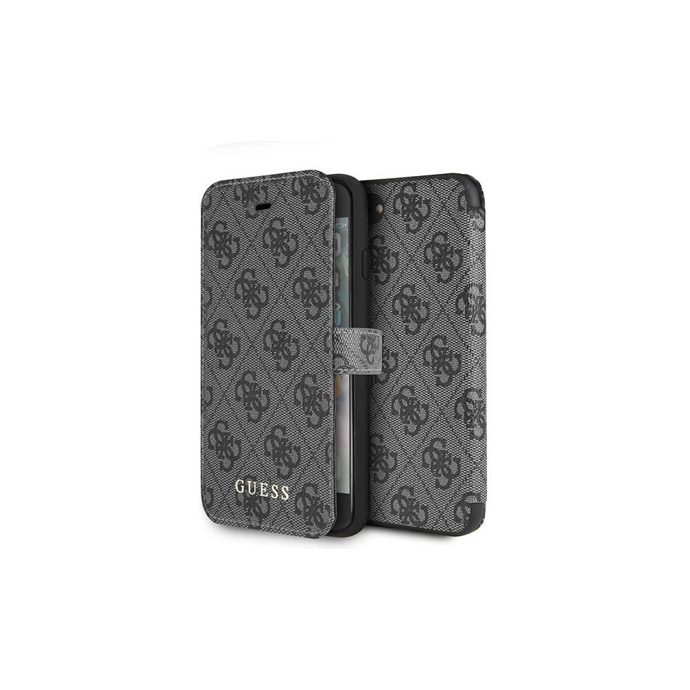 Hurtownia GSM - Etui Guess GUFLBKI84GG Apple iPhone SE 2022/SE 2020/8/7 šedá/kniha 4G - GUE006GRY - {ean13} - Hurt