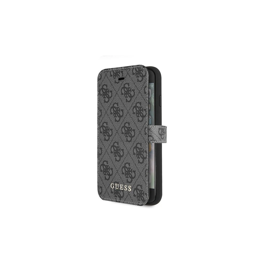Hurtownia GSM - Etui Guess GUFLBKI84GG Apple iPhone SE 2022/SE 2020/8/7 šedá/kniha 4G - GUE006GRY - {ean13} - Hurt
