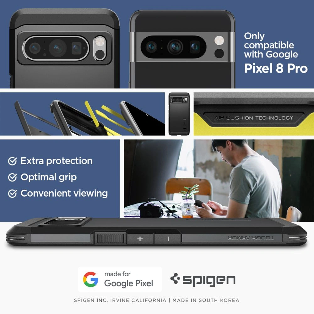 Hurtownia GSM - Etui Spigen Tough Armor Google Pixel 8 Pro Fekete - SPN3145 - {ean13} - Hurt