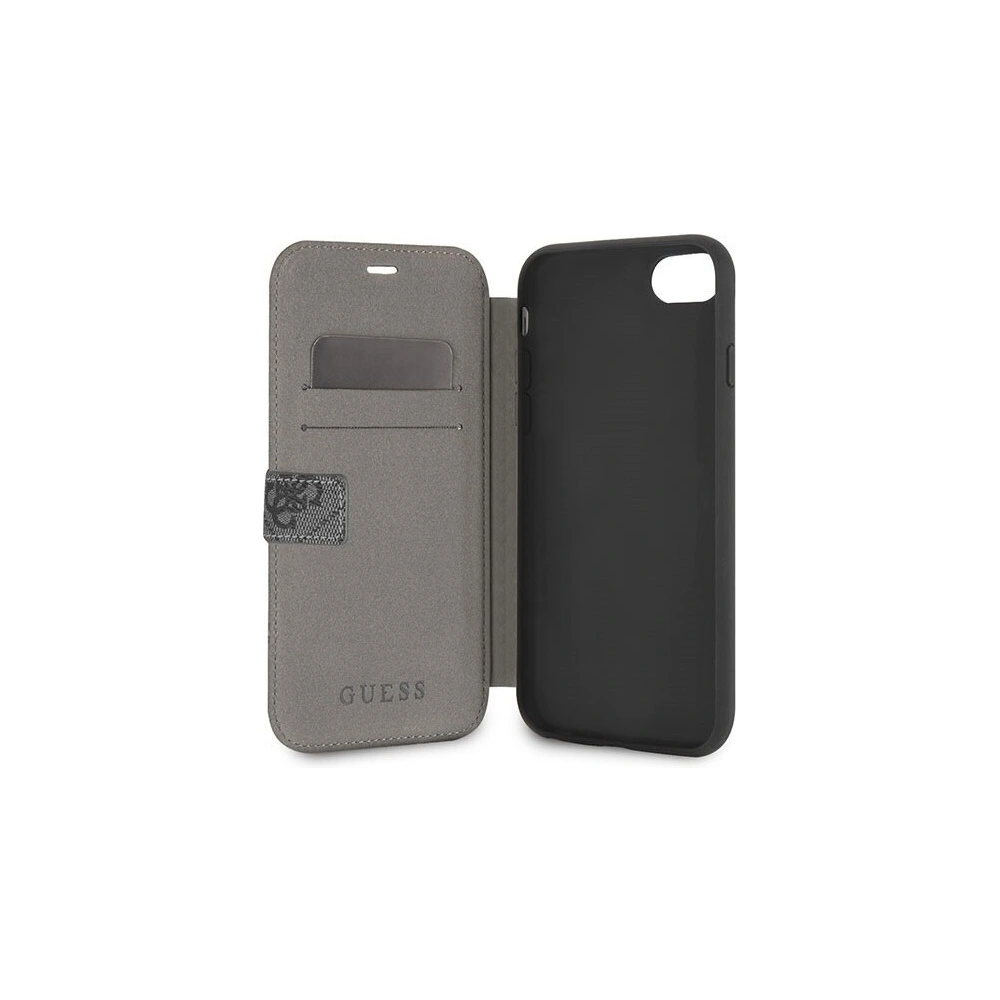 Hurtownia GSM - Etui Guess GUFLBKI84GG Apple iPhone SE 2022/SE 2020/8/7 šedá/kniha 4G - GUE006GRY - {ean13} - Hurt