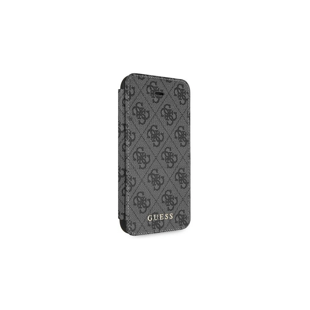 Hurtownia GSM - Etui Guess GUFLBKI84GG Apple iPhone SE 2022/SE 2020/8/7 šedá/kniha 4G - GUE006GRY - {ean13} - Hurt