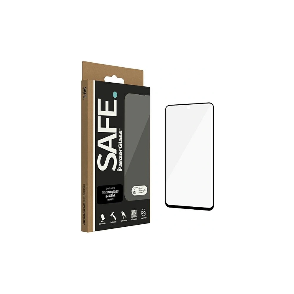 Hurtownia GSM - Tvrzené sklo SAFE by PanzerGlass Motorola Moto G13 / G23 / G53 5G Ochrana obrazovky Ultra-Wide Fit černé - PZG545 - {ean13} - Hurt