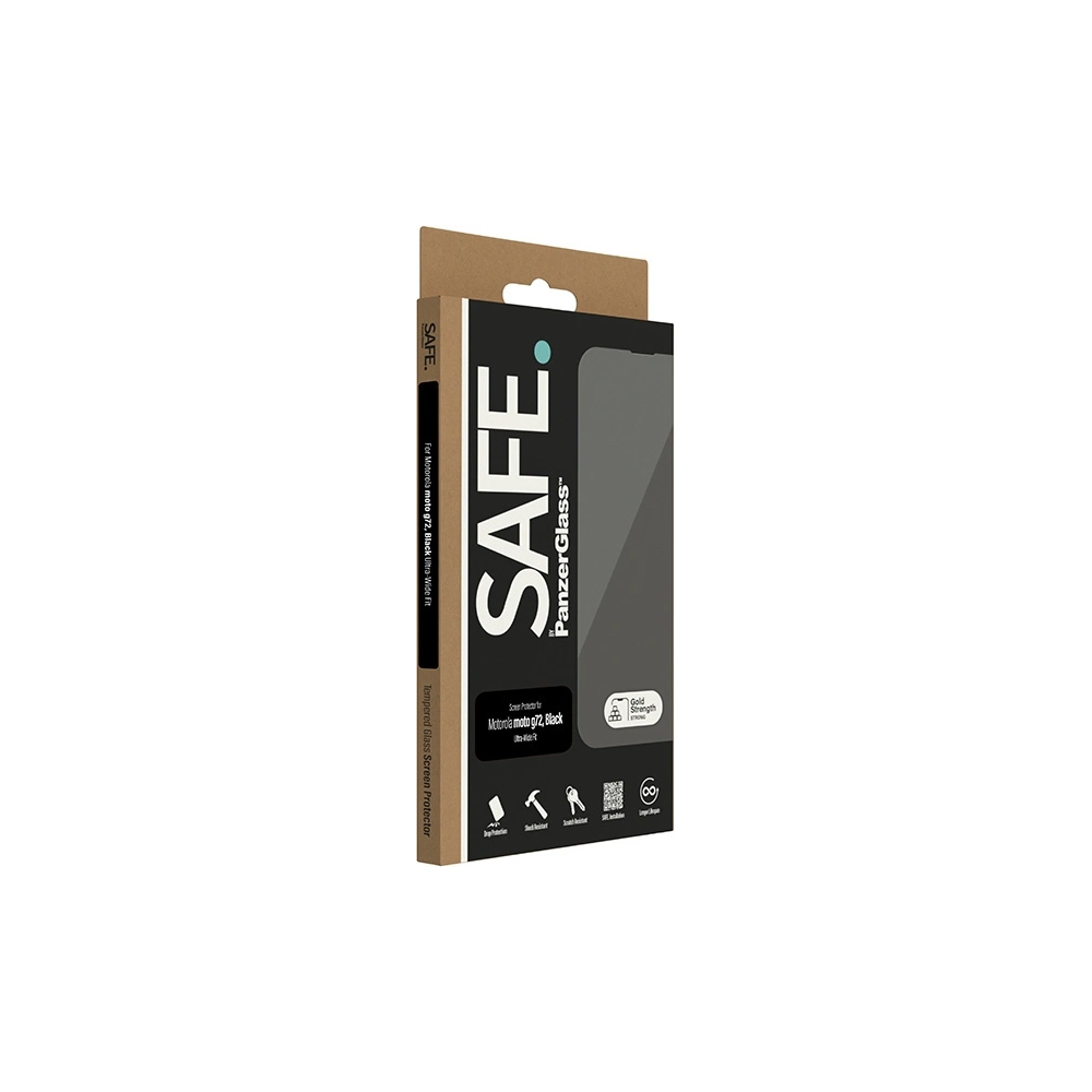 Hurtownia GSM - Edzett üveg SAFE by PanzerGlass Motorola Moto G72 kijelzővédelem Ultra-széles illeszkedés - PZG547 - {ean13} - Hurt