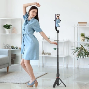 Hurtownia GSM - Selfie pálca Tech-Protect L04s Vezeték nélküli Selfie Pálca Állvány MagSafe Fekete - THP2363 - {ean13} - Hurt