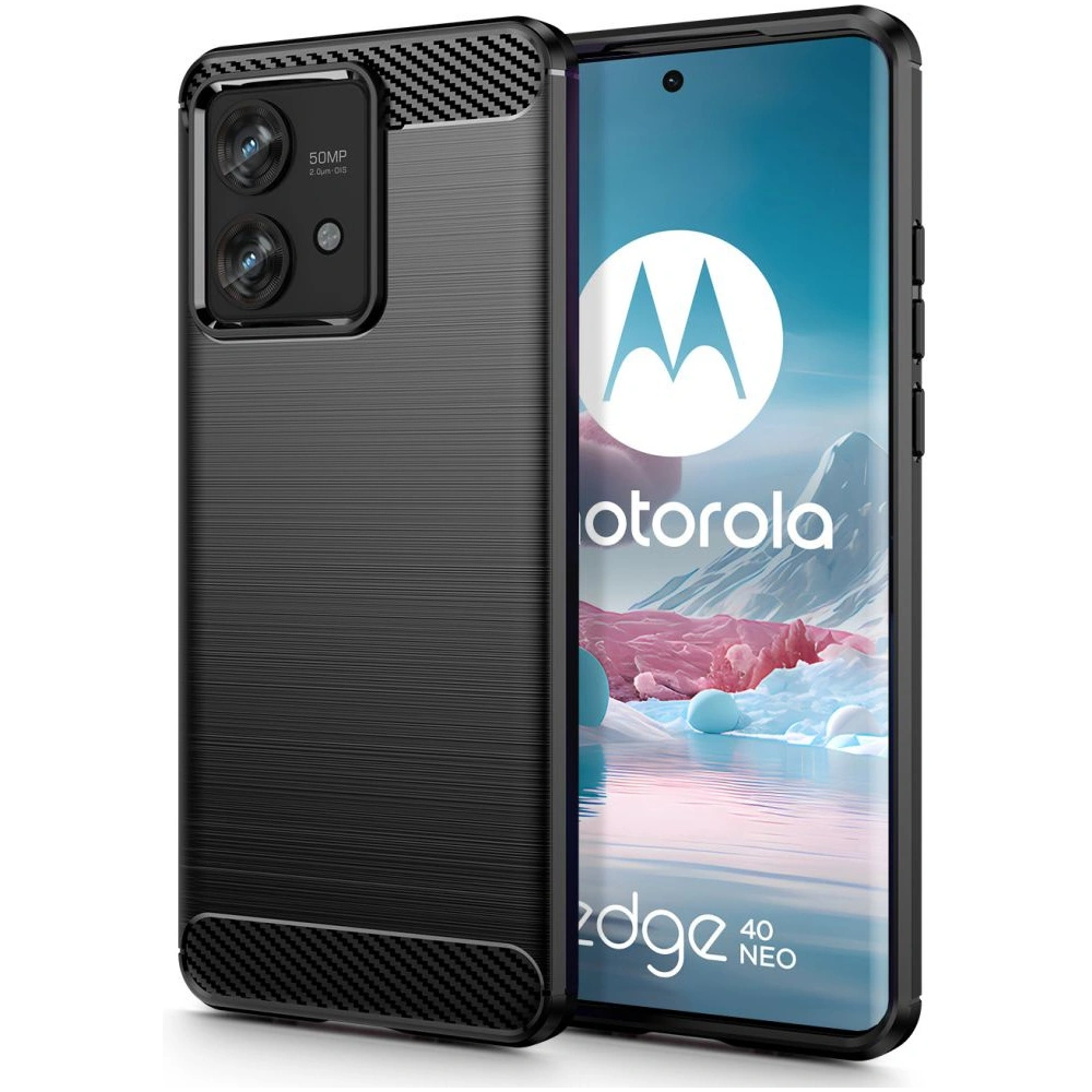 Hurtownia GSM - Etui Tech-Protect TPUCarbon Motorola Edge 40 Neo Fekete - THP2365 - {ean13} - Hurt