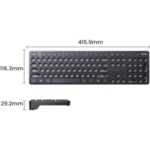 Hurtownia GSM - Tastatură wireless UGREEN KU004 2.4GHz neagră - UGR1746 - {ean13} - Hurt
