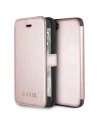 Etui Guess GUFLBKI8IGLRG Apple iPhone SE 2022/SE 2020/8/7 růžové zlato/růžovo-zlaté book Iridescent