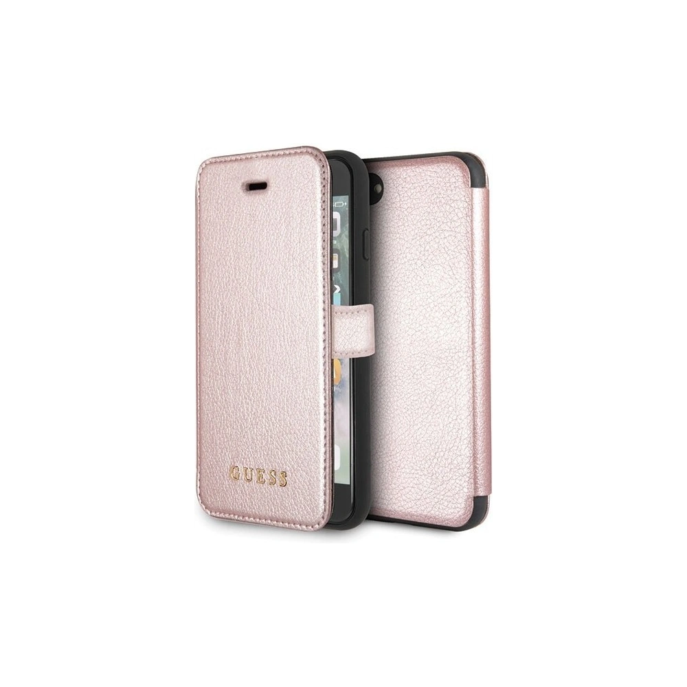 Hurtownia GSM - Etui Guess GUFLBKI8IGLRG Apple iPhone SE 2022/SE 2020/8/7 růžové zlato/růžovo-zlaté book Iridescent - GUE010RS - {ean13} - Hurt