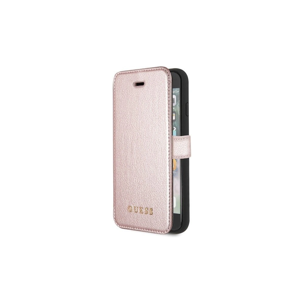 Hurtownia GSM - Etui Guess GUFLBKI8IGLRG Apple iPhone SE 2022/SE 2020/8/7 růžové zlato/růžovo-zlaté book Iridescent - GUE010RS - {ean13} - Hurt