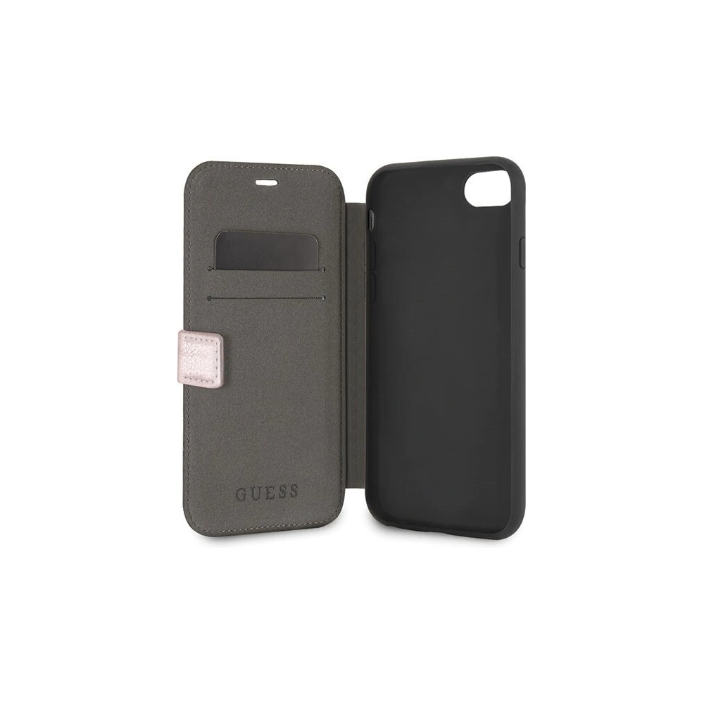 Hurtownia GSM - Etui Guess GUFLBKI8IGLRG Apple iPhone SE 2022/SE 2020/8/7 růžové zlato/růžovo-zlaté book Iridescent - GUE010RS - {ean13} - Hurt