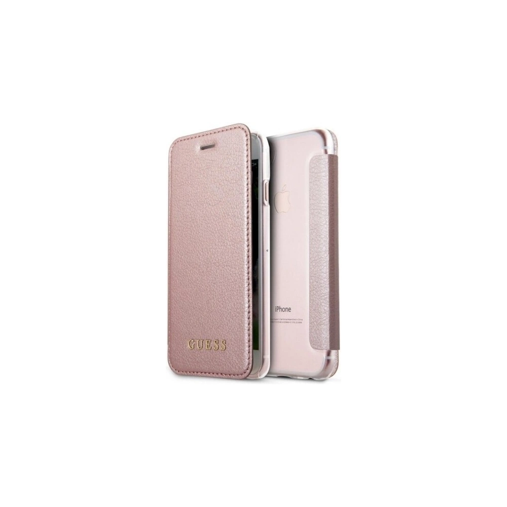 Hurtownia GSM - Etui Guess GUFLBKI8IGLTRG Apple iPhone SE 2022/SE 2020/8/7 růžově zlaté/book Iridescent - GUE013RS - {ean13} - Hurt